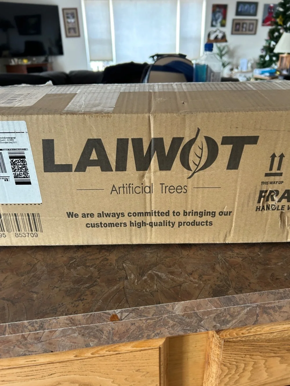 Laiwot Artificial Cedar Trees- 3 Feet Tall-2 Pack